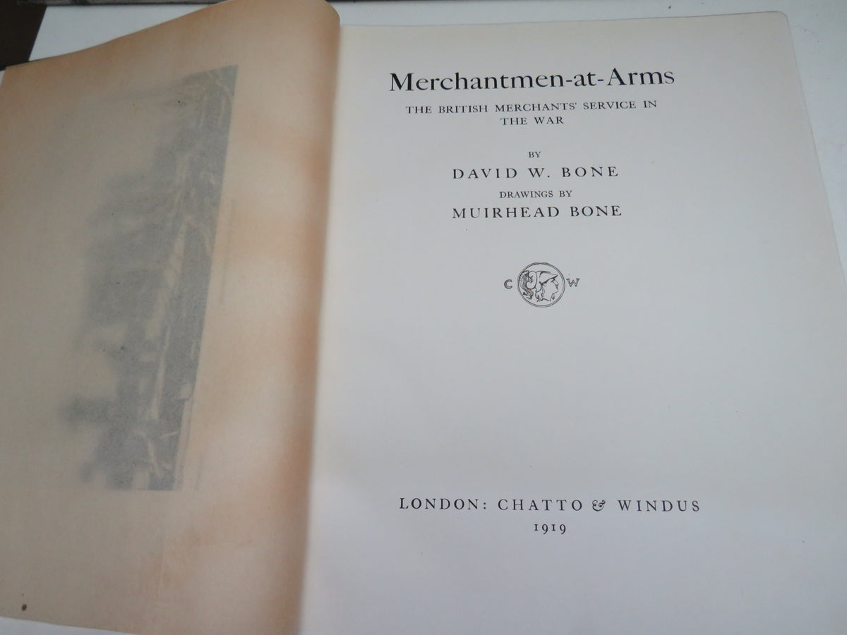 Merchantmen-At-Arms By David. W. Bone 1919 book image 4