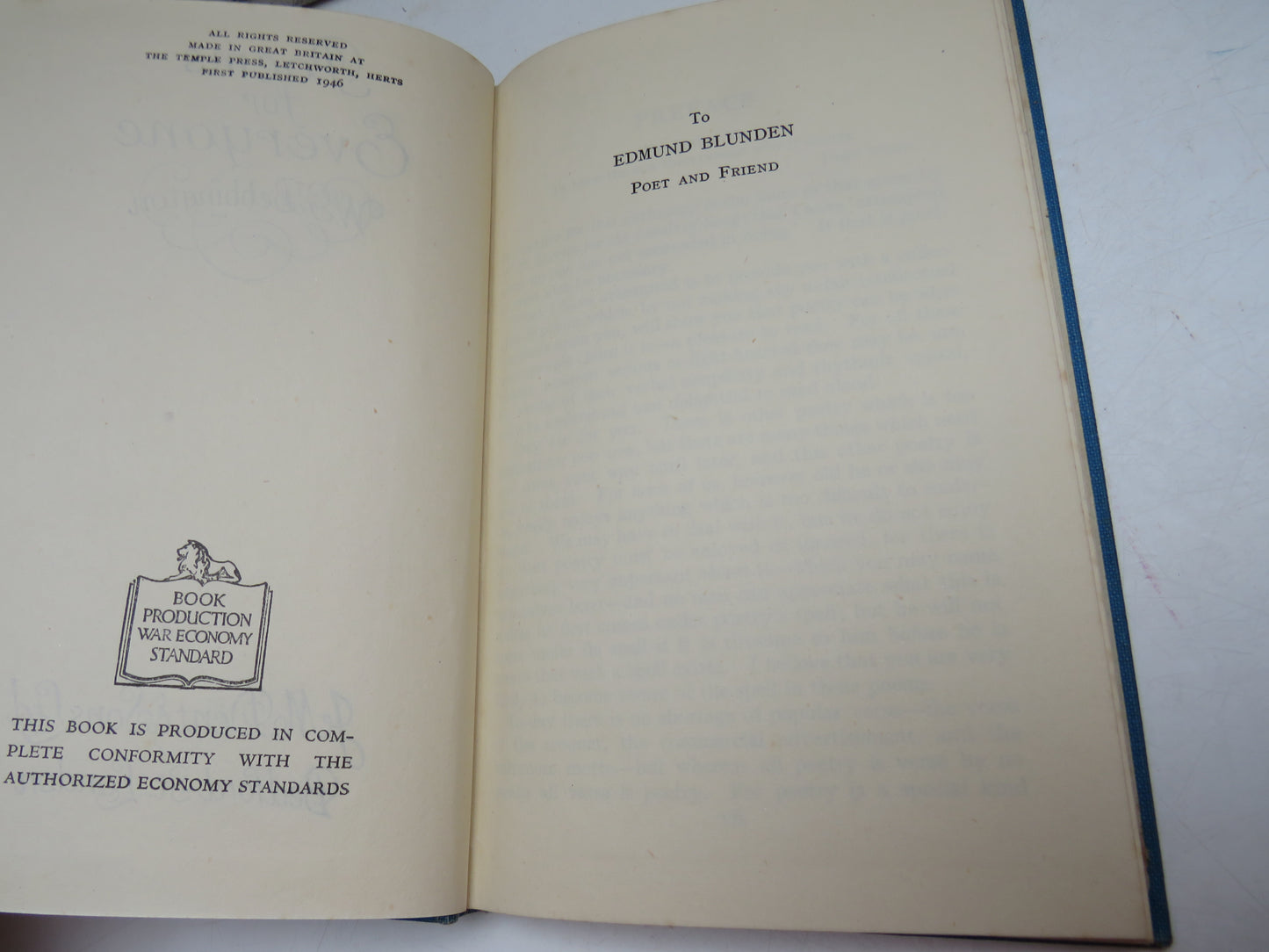 Poems For Everyone By W.G. Bebbington 1946