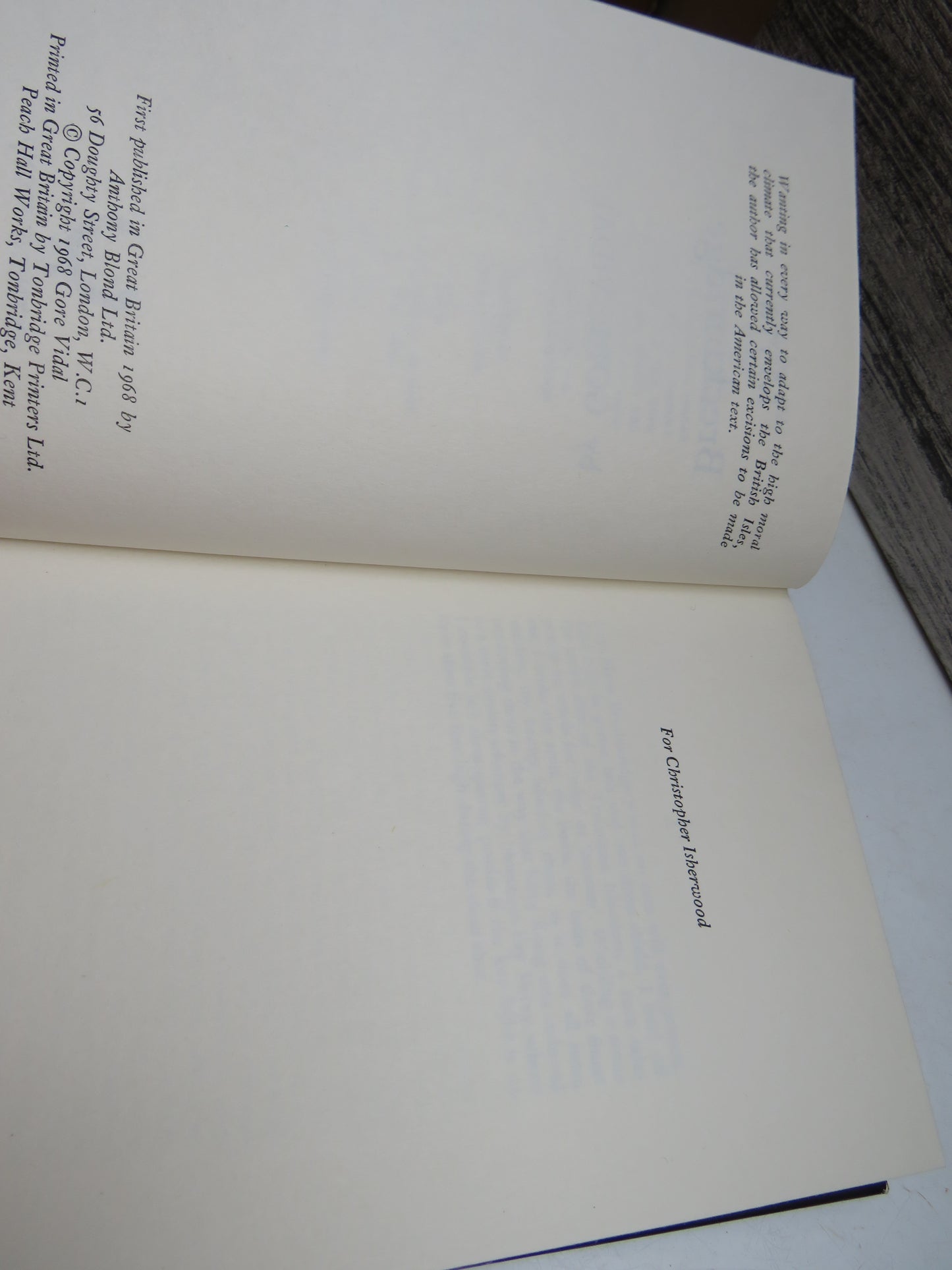 Myra Breckinridge By Gore Vidal 1968