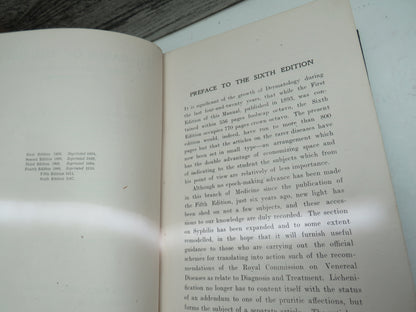 Diseases of the Skin An Outline of the Principles and Practice of Dermatology By Sir Malcolm Morris 1917