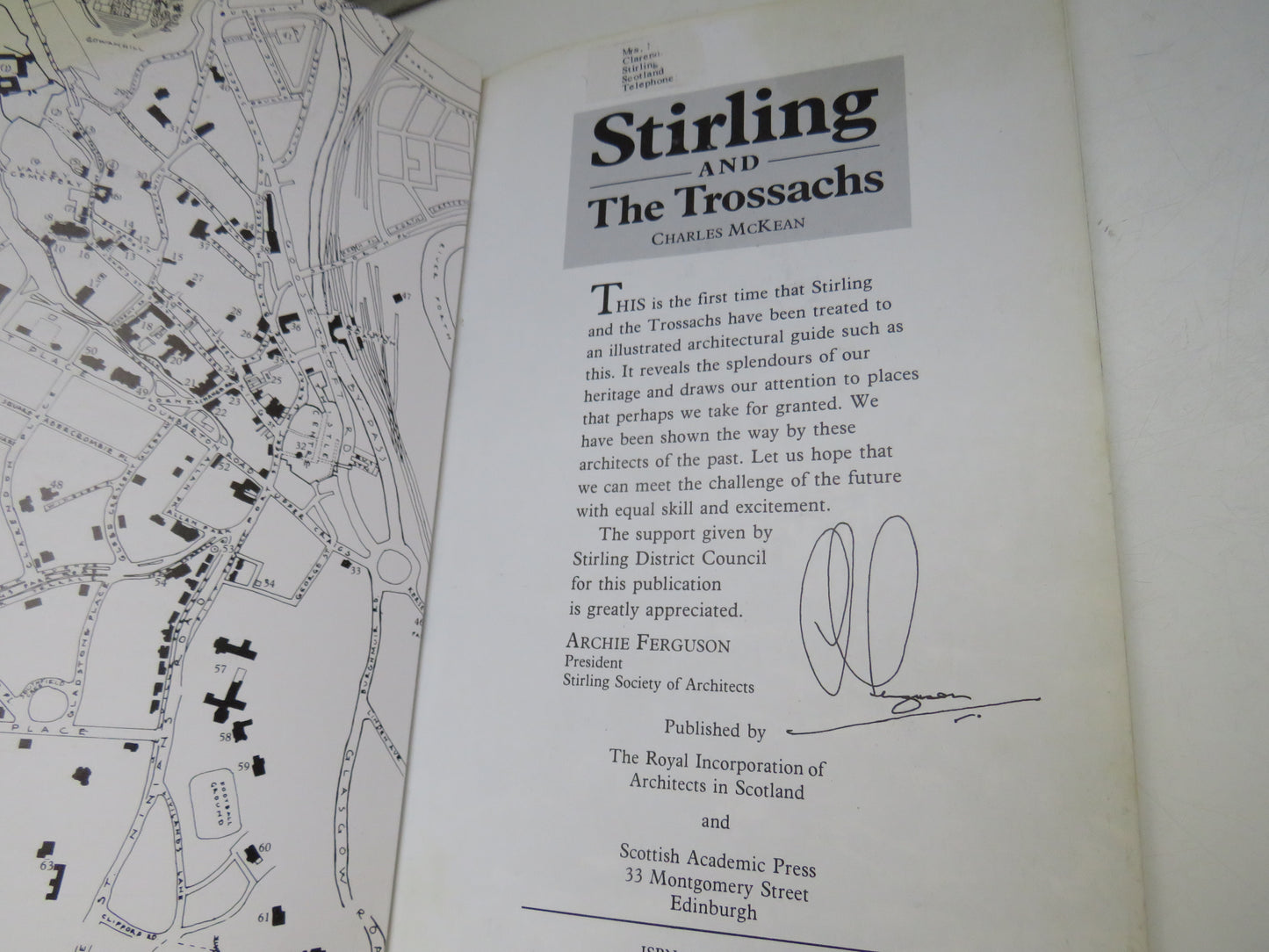 Stirling and the Trossachs By Charles McKean 1985