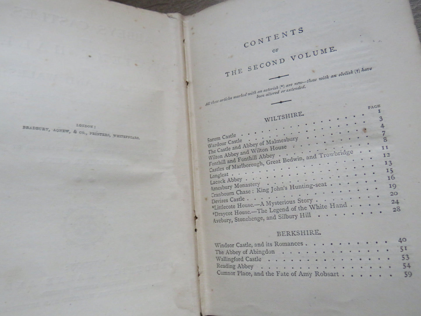 Abbeys, Castles and Ancient Halls of England and Wales Their Legendary Lore and Popular History By John Timbs
