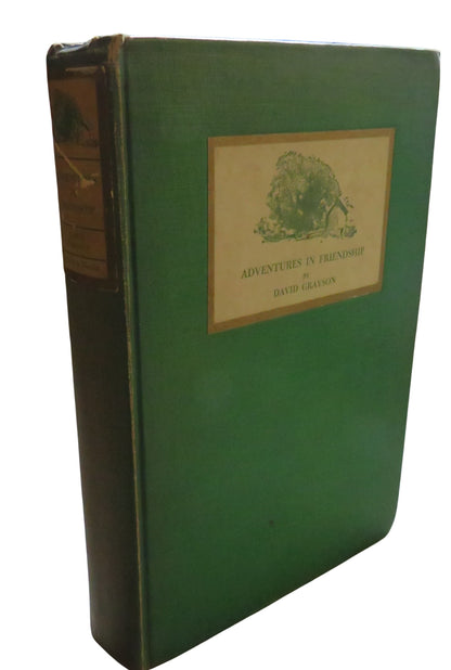 Adventures In Friendship By David Grayson 1910 book front cover