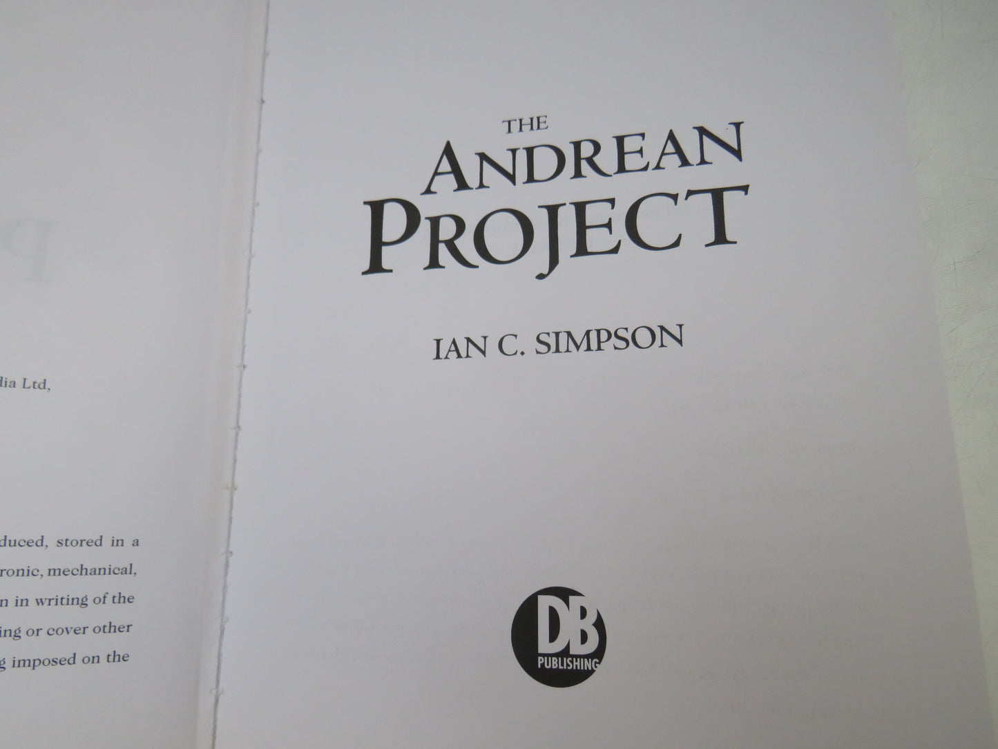 The Andrean Project By Ian C. Simpson 2016