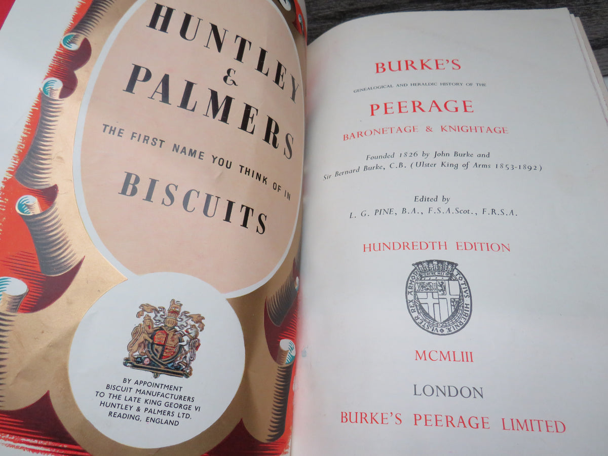 Burke's Genealogical and Heraldic History of the Peerage Baronetage and Knightage 1953 book image 4