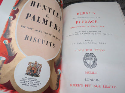 Burke's Genealogical and Heraldic History of the Peerage Baronetage and Knightage 1953 book image 4