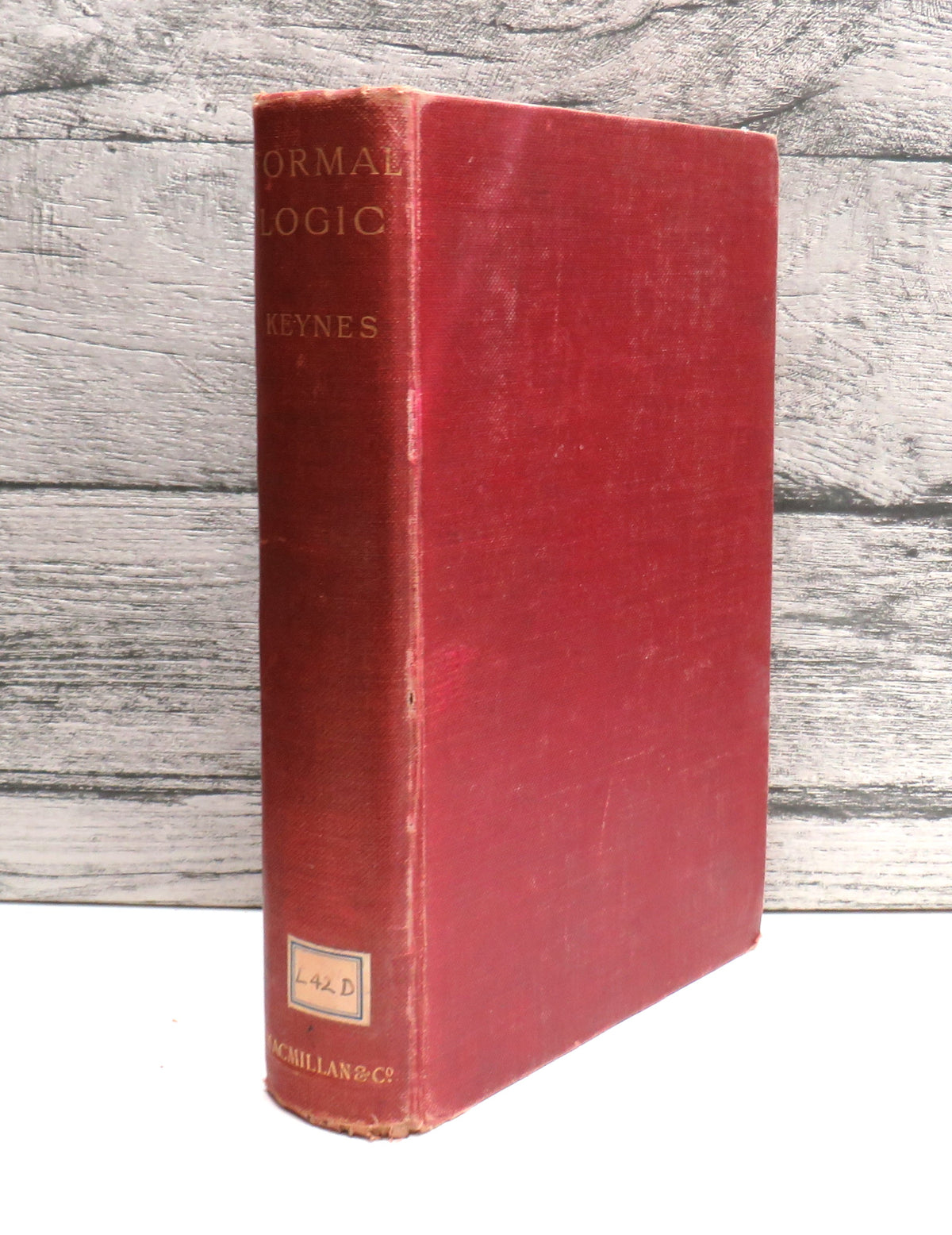 Studies and Exercises In Formal Logic By John Neville Keynes 1928 book front cover