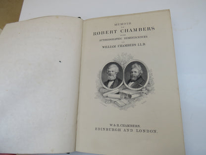Memoir of Robert Chambers with Autobiographic Reminiscences of William Chambers, 1878 book image 5