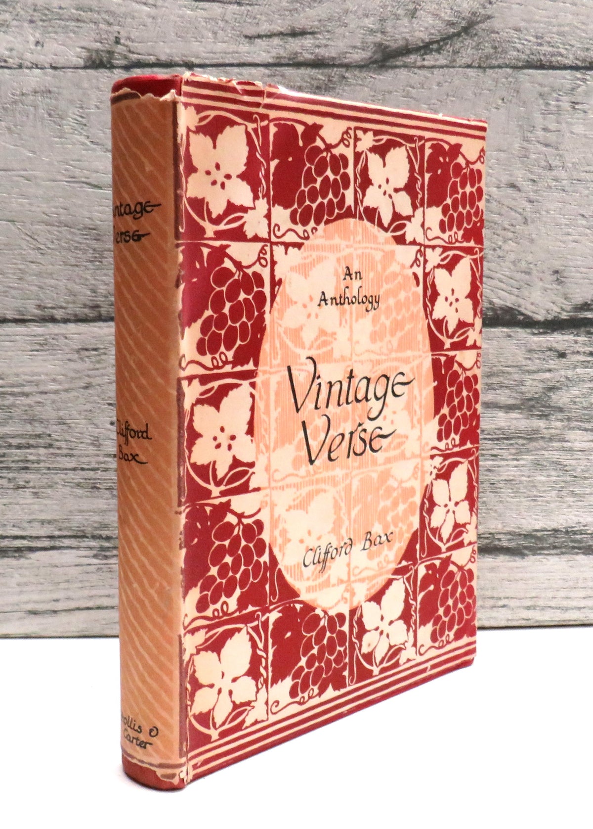Vintage Verse An Anthology of Poetry In English By Clifford Bax 1948 book front cover