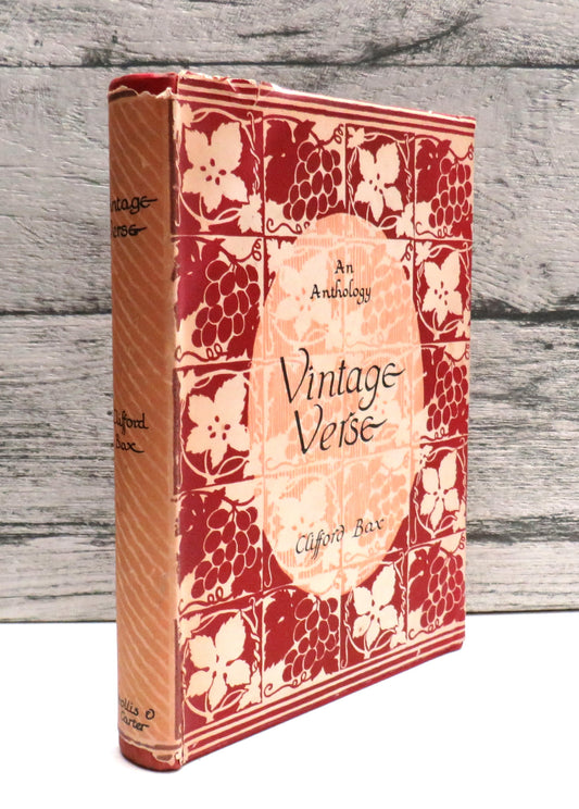 Vintage Verse An Anthology of Poetry In English By Clifford Bax 1948