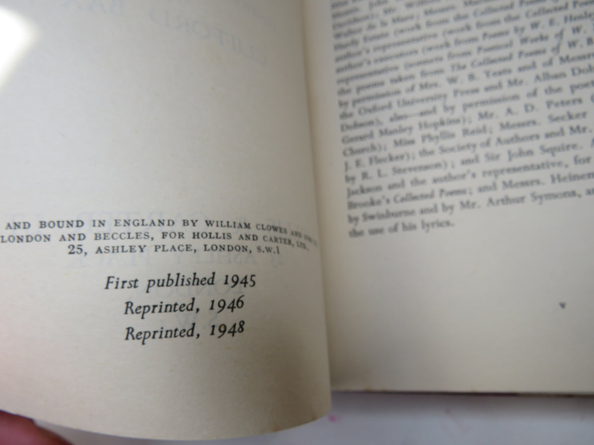 Vintage Verse An Anthology of Poetry In English By Clifford Bax 1948 book image 4