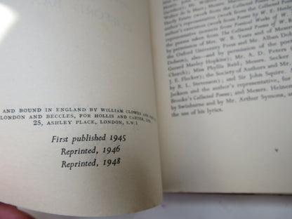 Vintage Verse An Anthology of Poetry In English By Clifford Bax 1948 book image 4