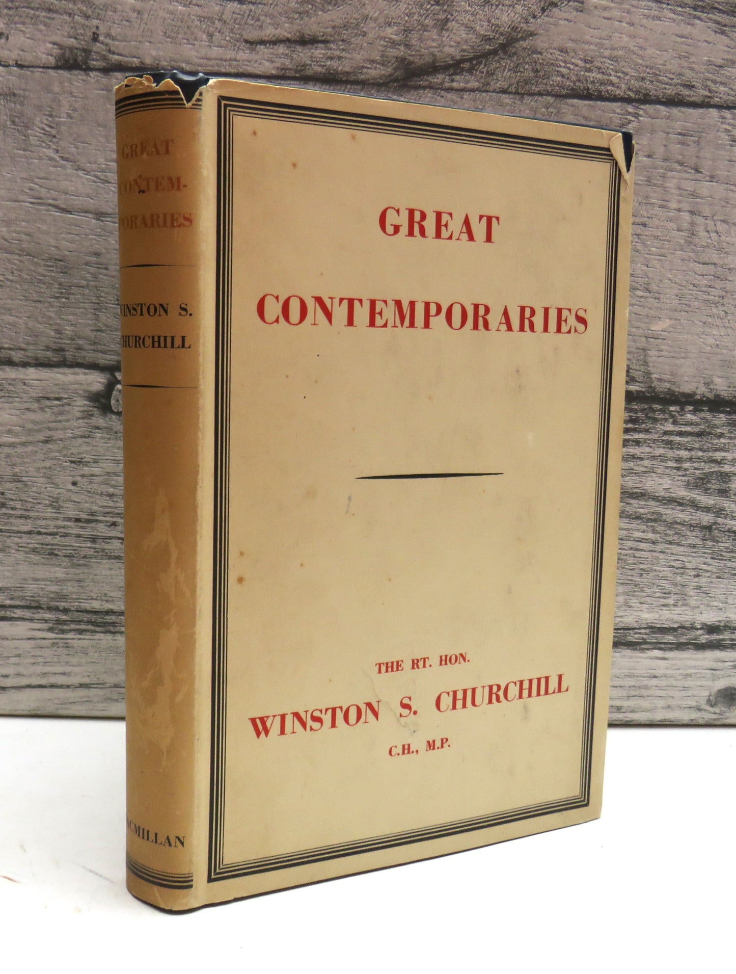 Great Contemporaries By The Rt Hon. Winston S. Churchill 1943 (Vintage Biography Collection) book cover