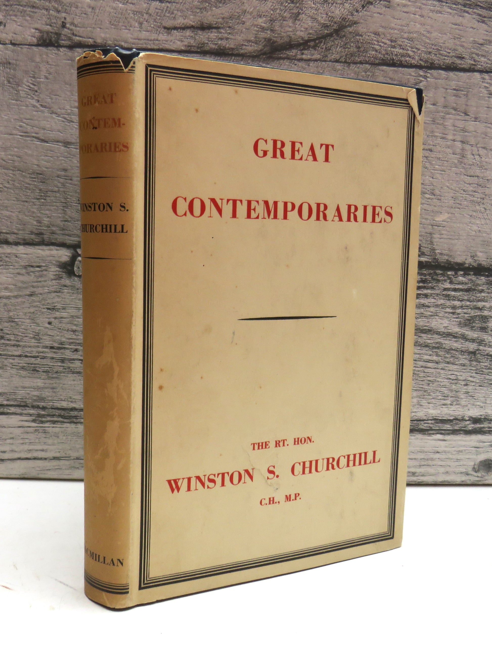Great Contemporaries By The Rt Hon. Winston S. Churchill 1943 (Vintage Biography Collection) book cover