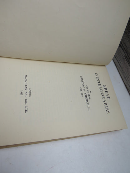 Great Contemporaries By The Rt Hon. Winston S. Churchill 1943 (Vintage Biography Collection) book image 4