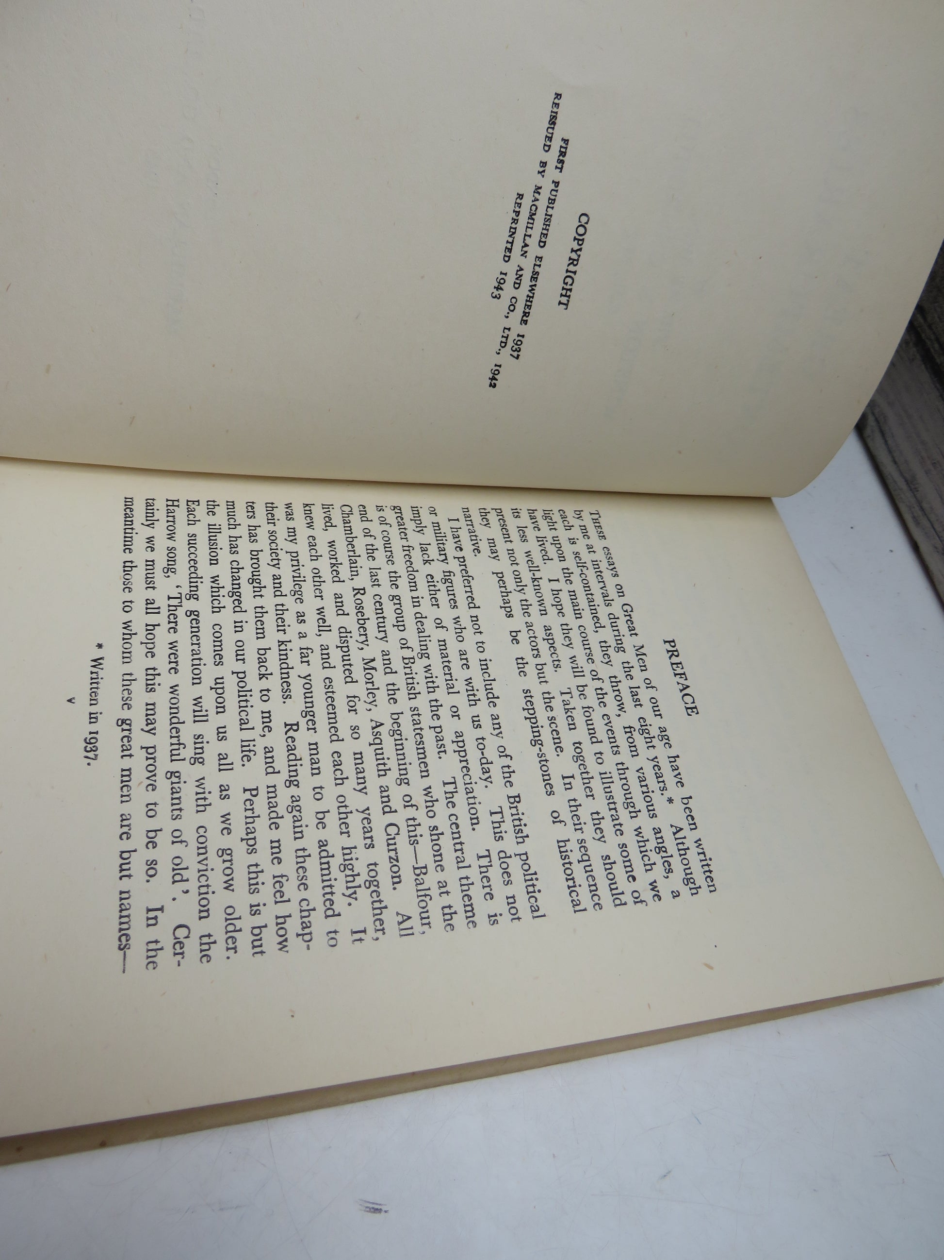 Great Contemporaries By The Rt Hon. Winston S. Churchill 1943 (Vintage Biography Collection) book 5