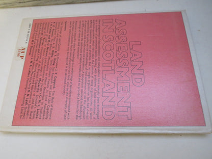 Land Assessment In Scotland Proceedings of the Royal Scottish Geographical Society Symposium Held In book image 2