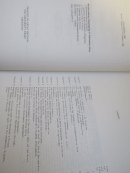 Land Assessment In Scotland Proceedings of the Royal Scottish Geographical Society Symposium Held In book image 5