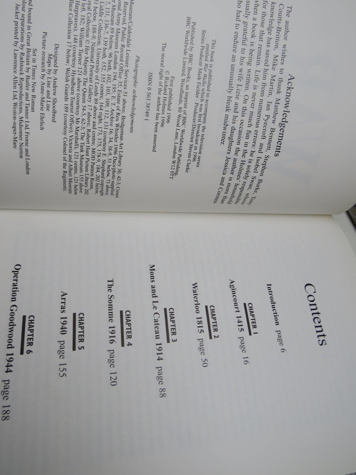 War Walks From Agincourt To Normandy By Richard Holmes 1996