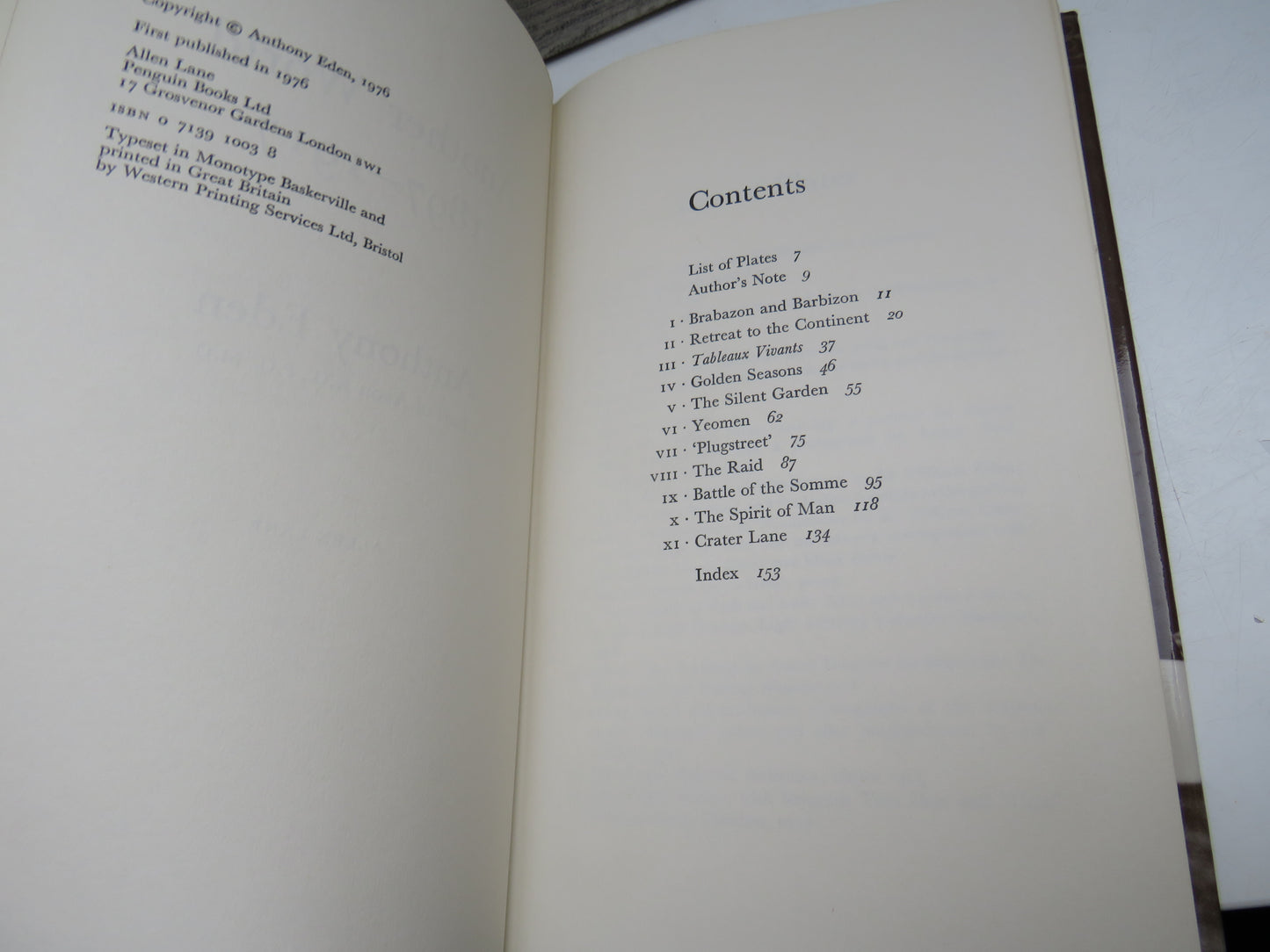 Another World 1897-1917 By Anthony Eden 1976 Author Signed