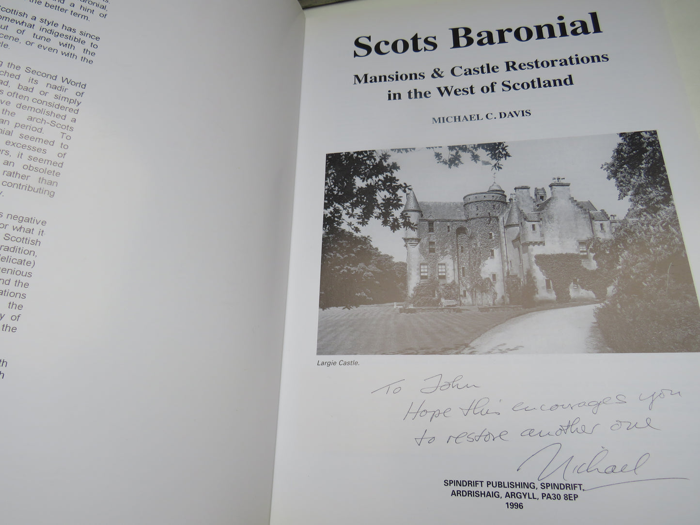 Scots Baronial Mansions & Castle Restorations In The West of Scotland By Michael C. Davis 1996