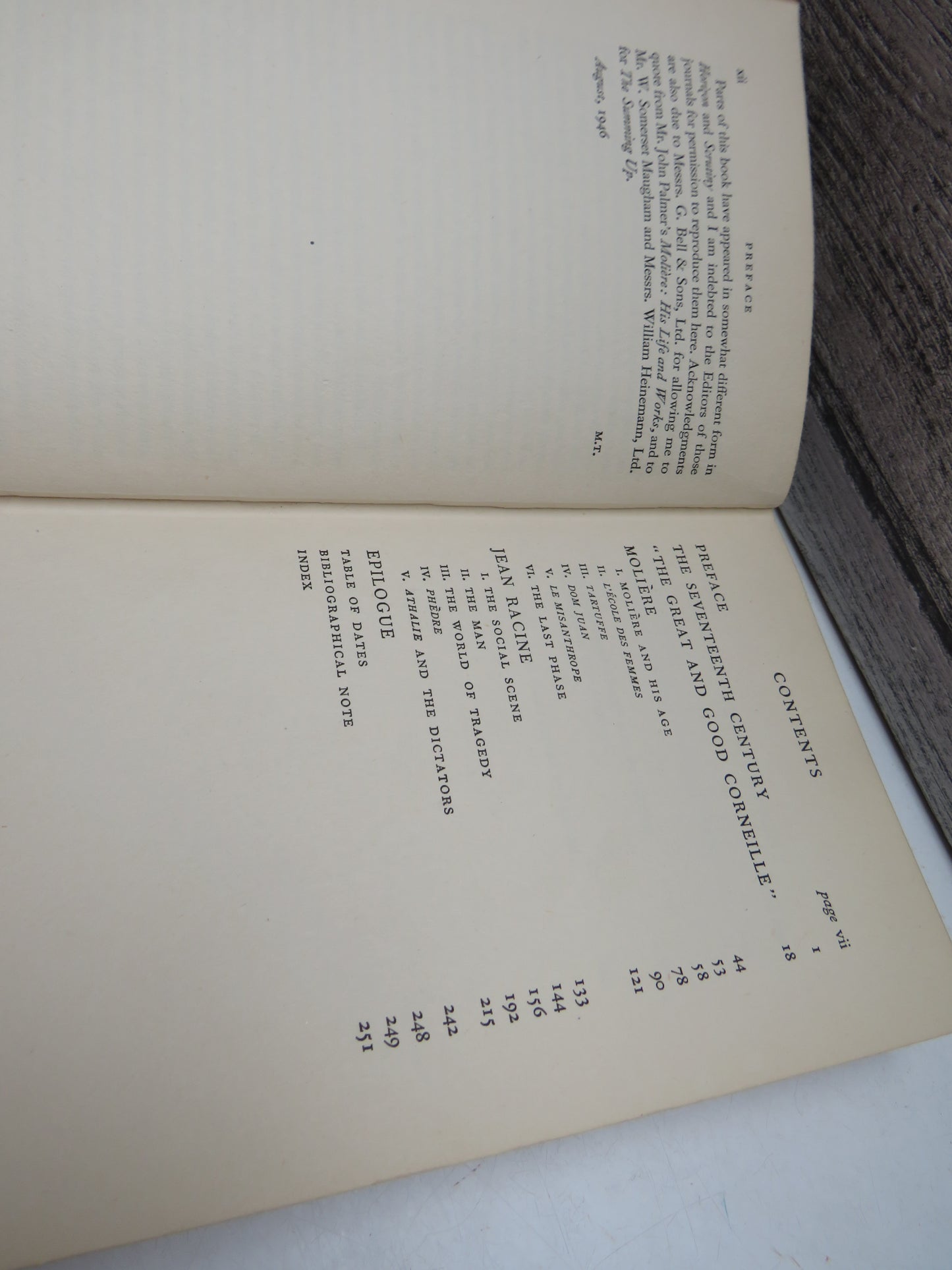 The Classical Moment Studies of Corneille, Moliere and Racine By Martin Turnell 1947
