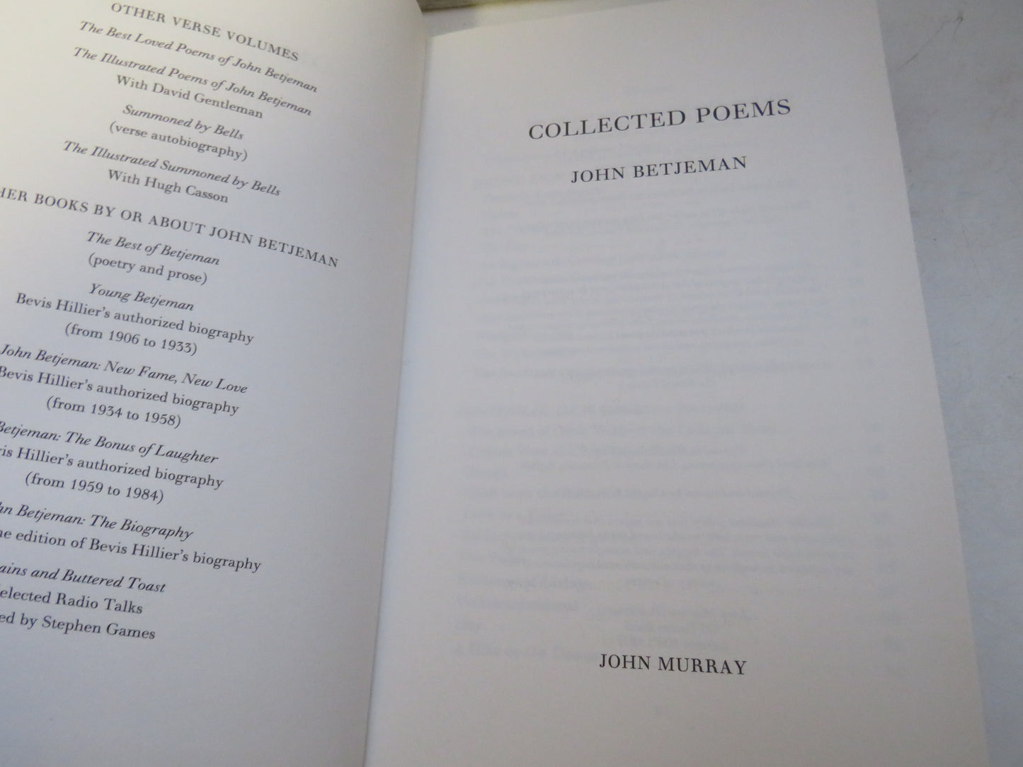 Collected Poems By John Betjeman 2006