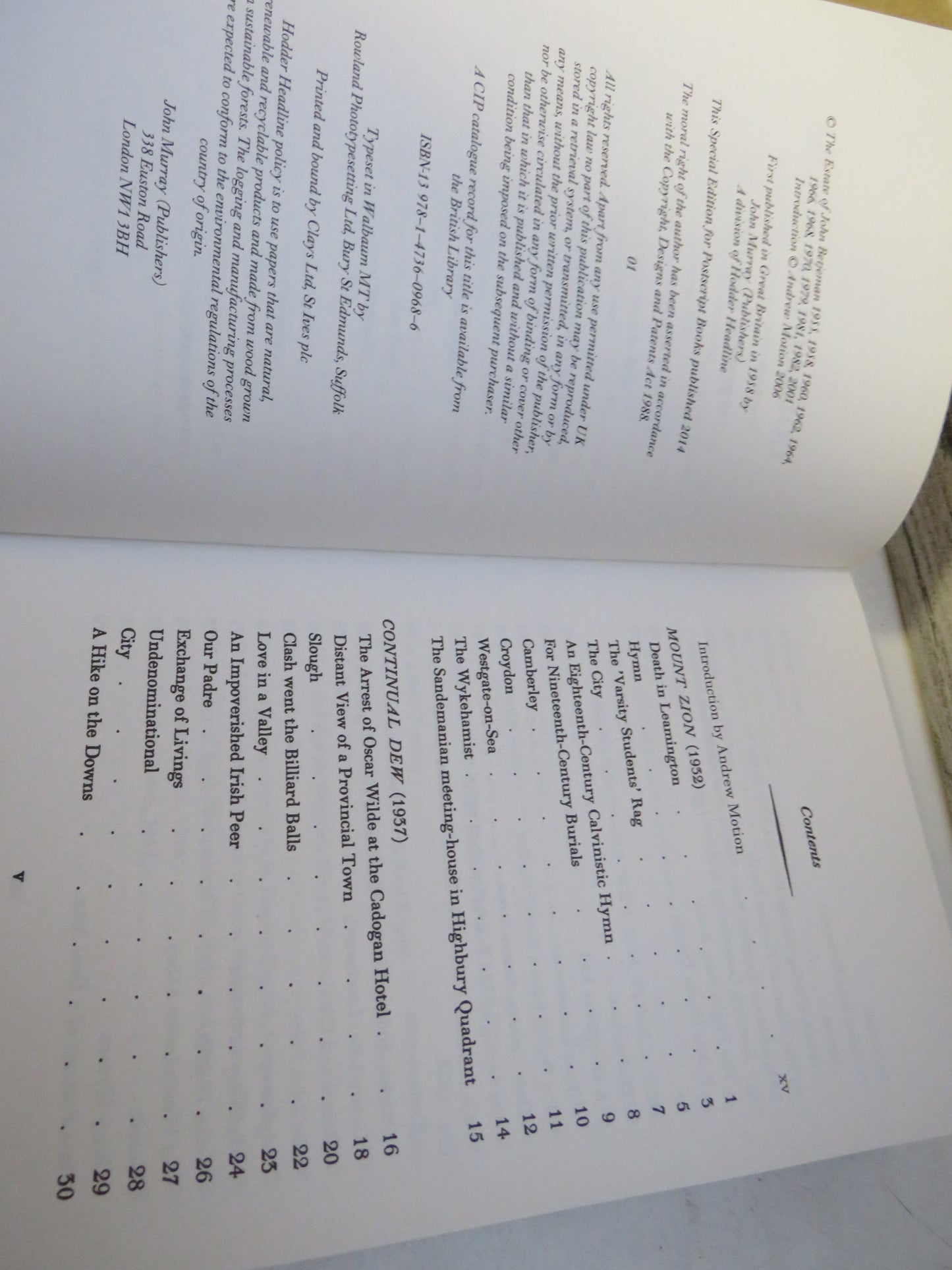 Collected Poems By John Betjeman 2006