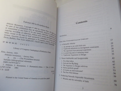 Atheistic Humanism By Antony Flew 1993 book image 5