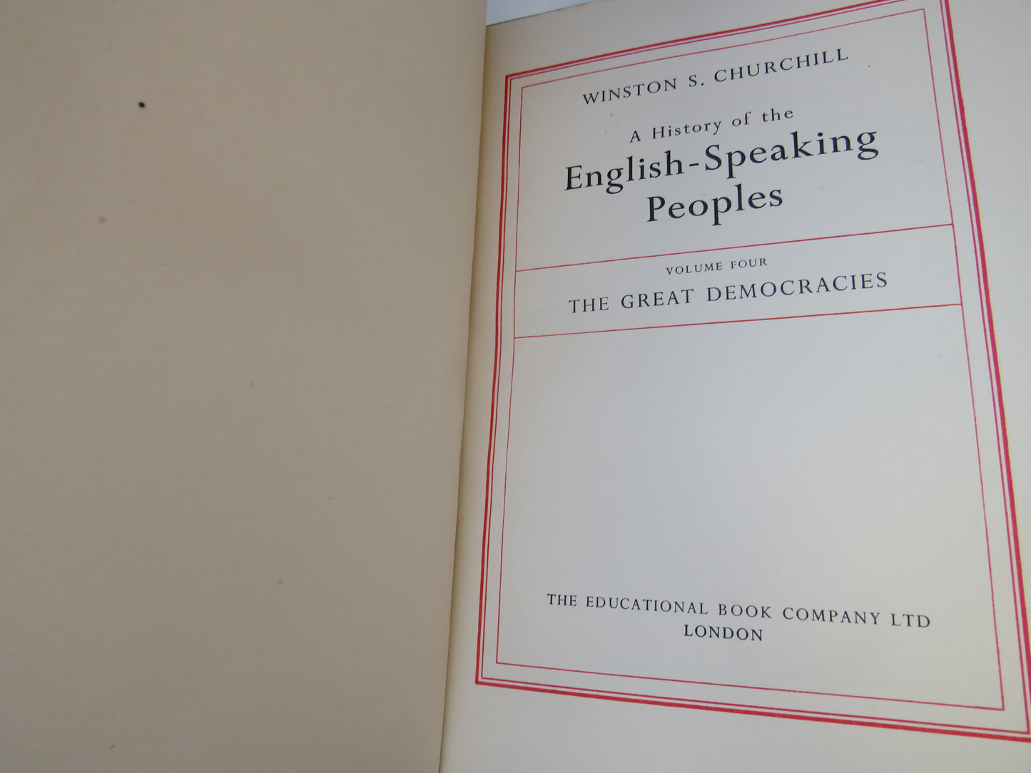 A History of the English-Speaking Peoples By Winston Churchill 1957 Volume 1 - 4