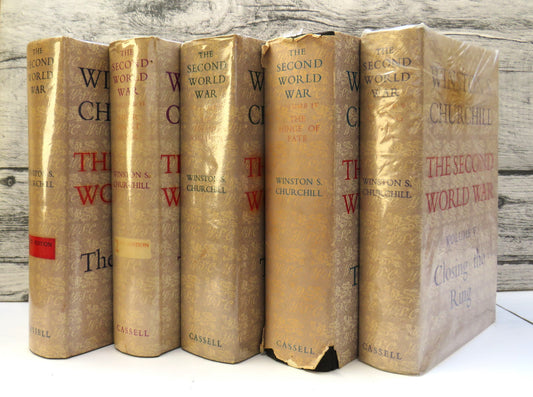 The Second World War By Winston Churchill 1950 - 1952 5 Volume Set