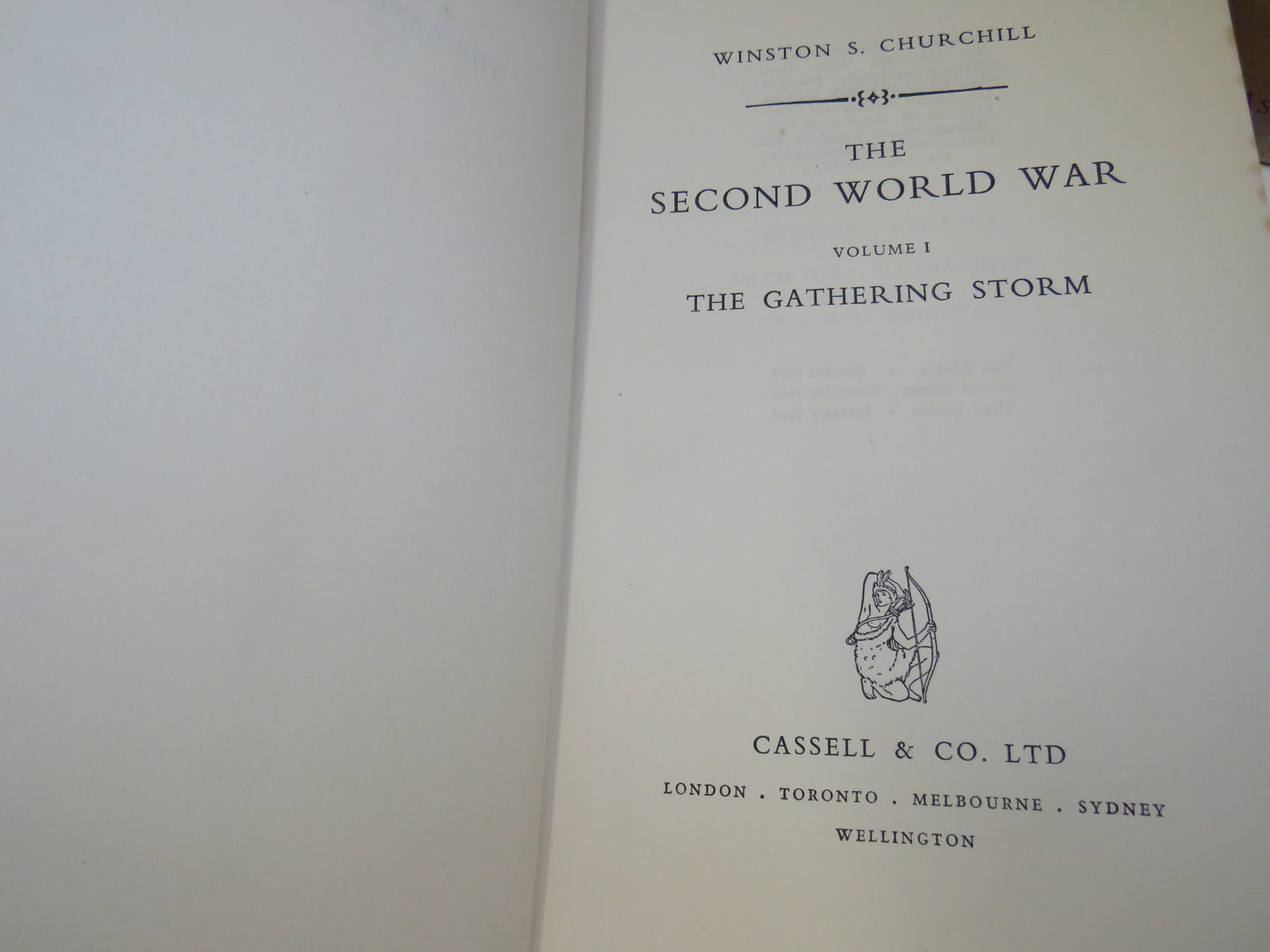 The Second World War By Winston Churchill 1950 - 1952 5 Volume Set