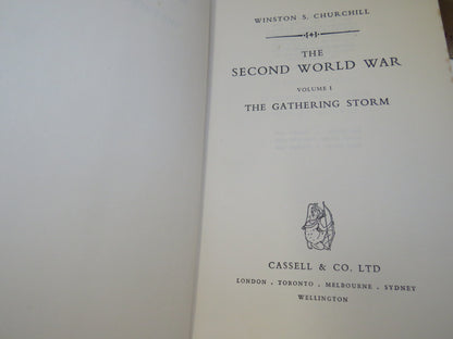 The Second World War By Winston Churchill 1950 - 1952 5 Volume Set