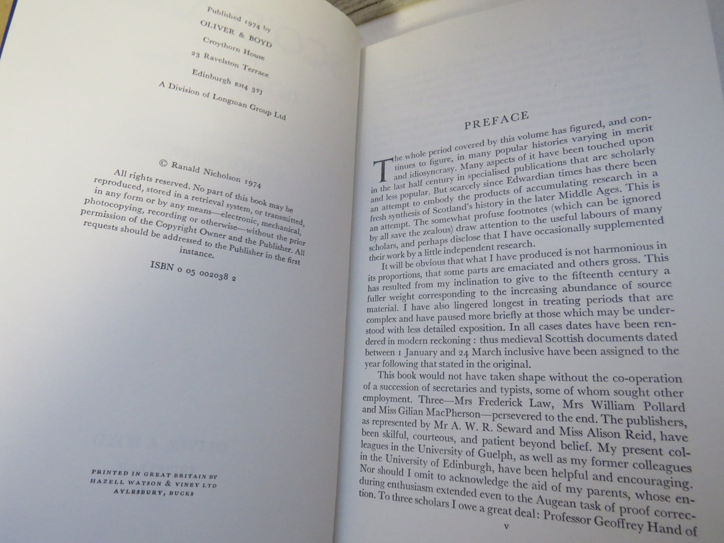 Scotland The Later Middle Ages By Ranald Nicholson 1974 Vol II