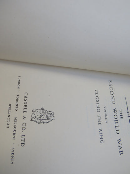 The Second World War By Winston Churchill 1950 - 1952 5 Volume Set