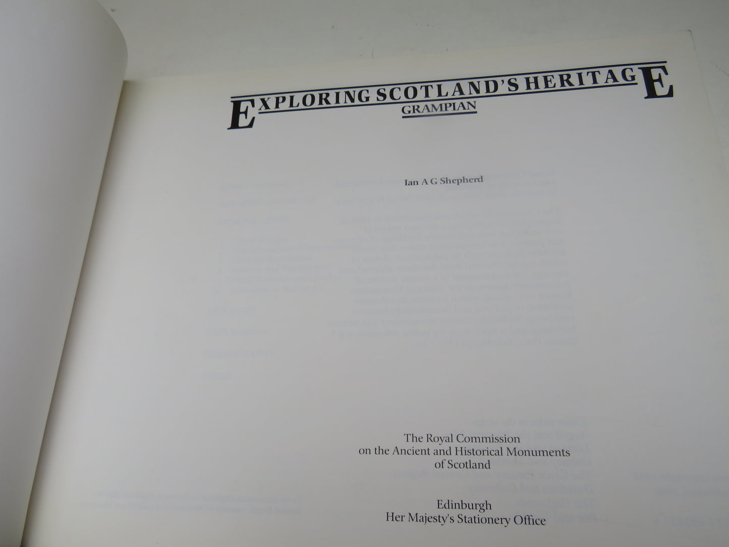 Exploring Scotland's Heritage Grampian By Ian A G Shepherd 1986