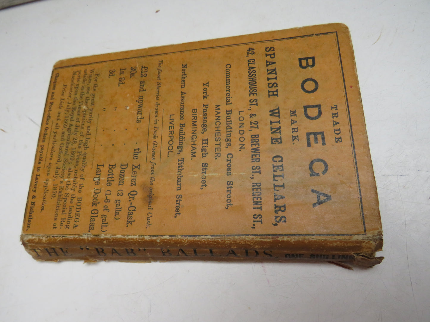 The "Bab" Ballads By W.S. Gilbert 1870