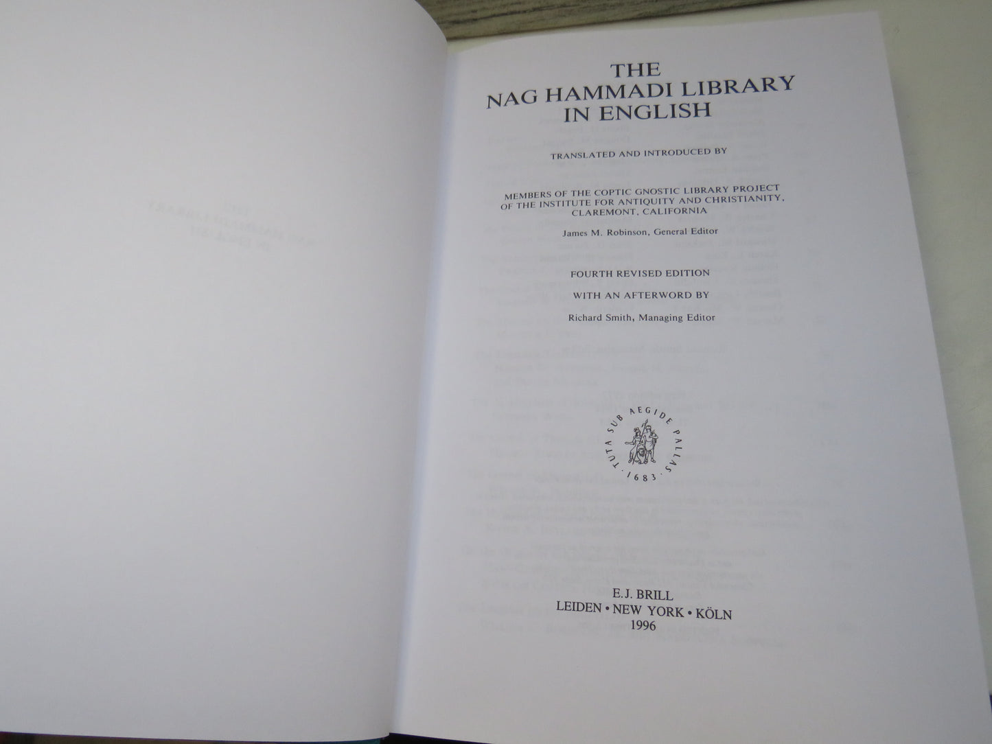 The Nag Hammadi Library In English Translated and Introduced By Members of the Coptic Gnostic Library Project 1996