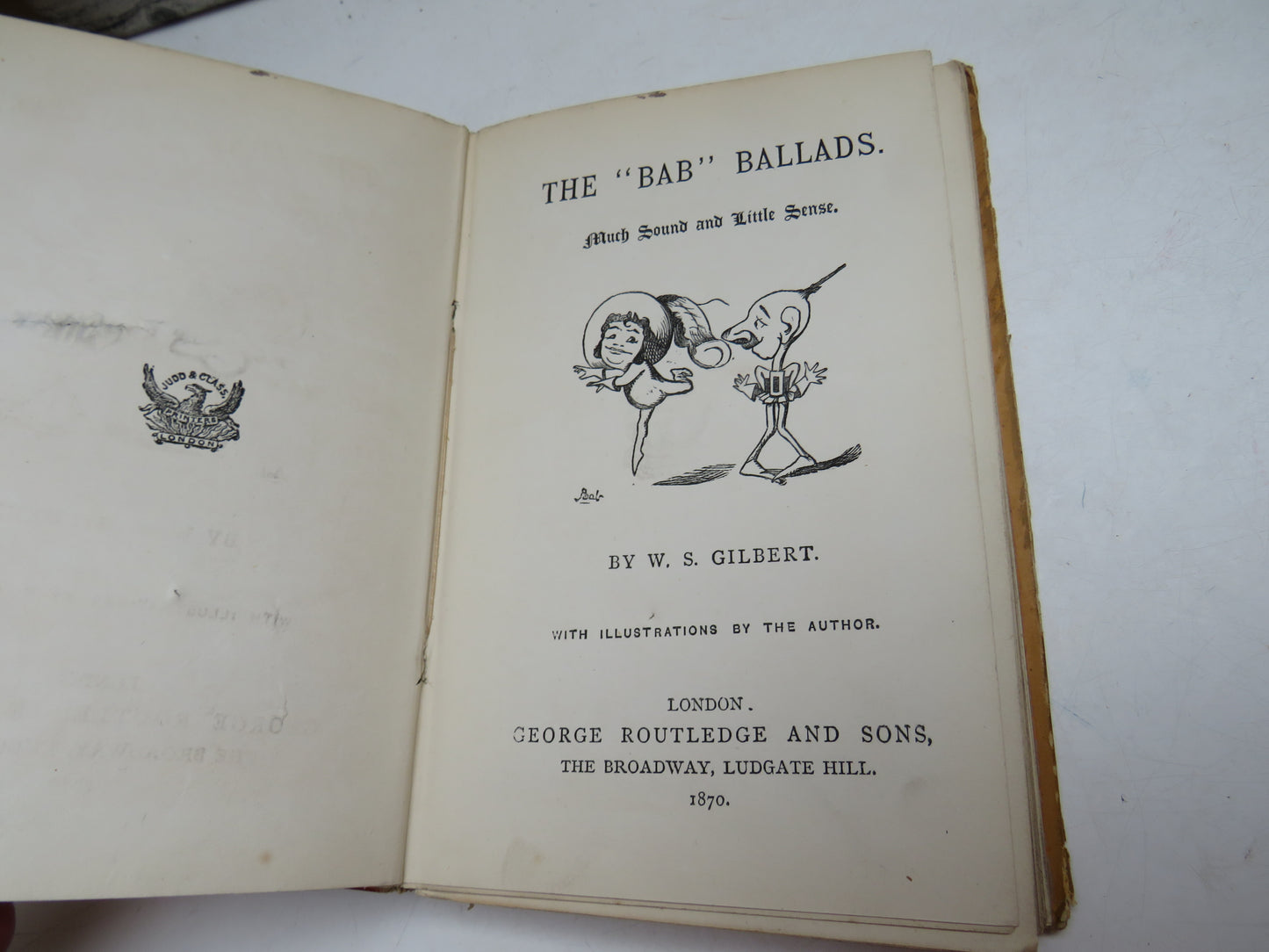 The "Bab" Ballads By W.S. Gilbert 1870