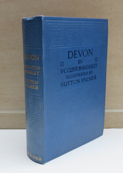 Devon By V.C.Clinton-Baddeley Illustrated by Sutton Palmer 1928 book image 2