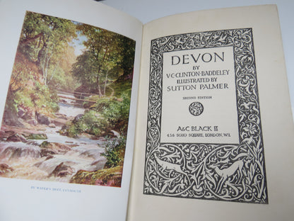Devon By V.C.Clinton-Baddeley Illustrated by Sutton Palmer 1928 book image 4