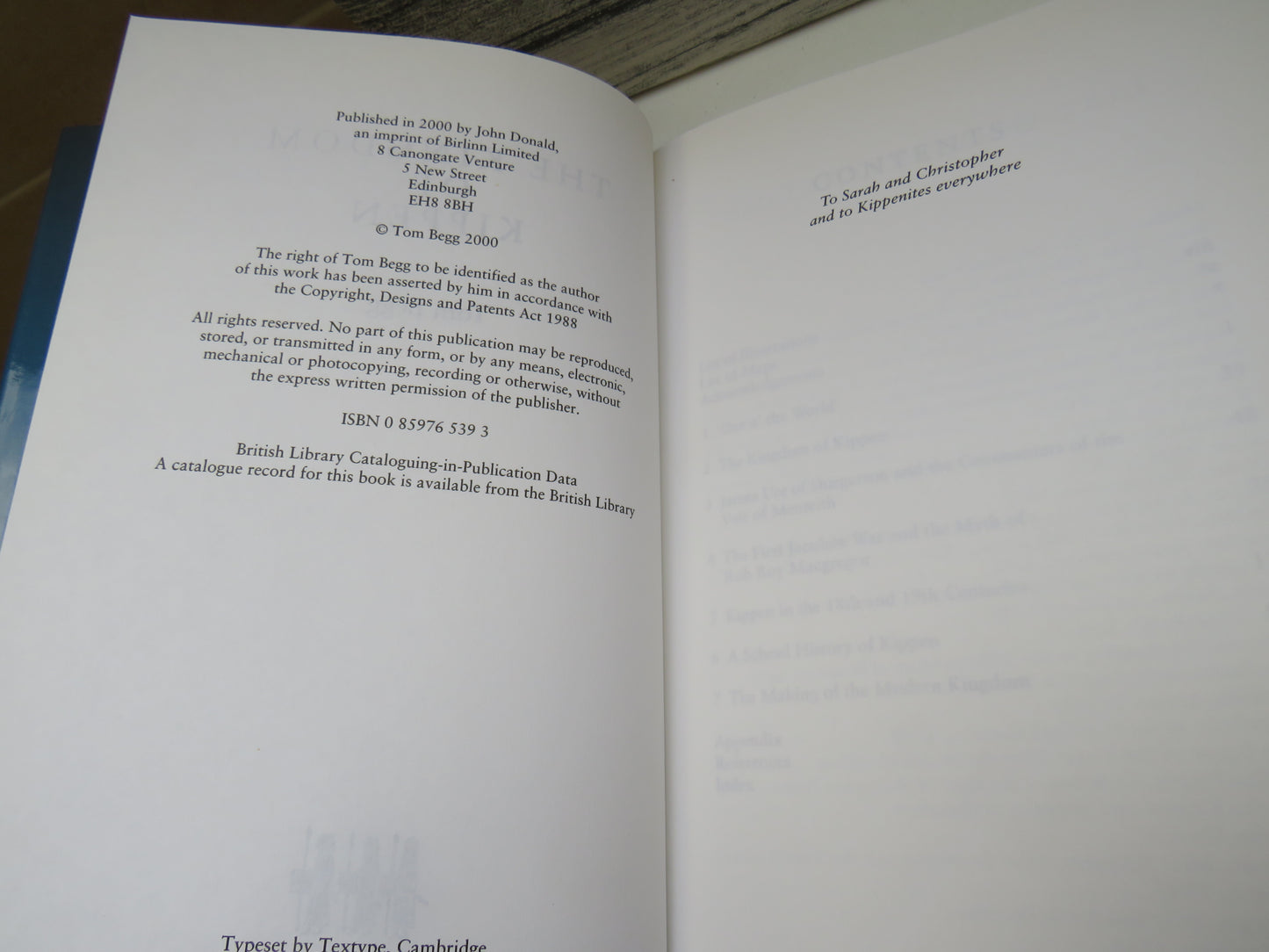 The Kingdom of Kippen By Tom Begg 2000