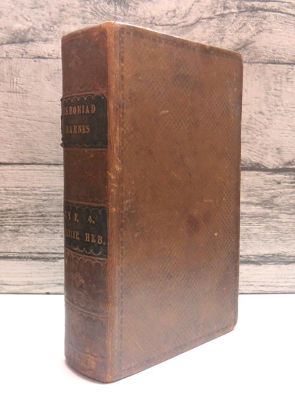 Y Testament Newydd, Gyda Eglurhaol AC Ymarferol Gan Y Parch Albert Barnes 1857 (Antique Religious Bo book front cover