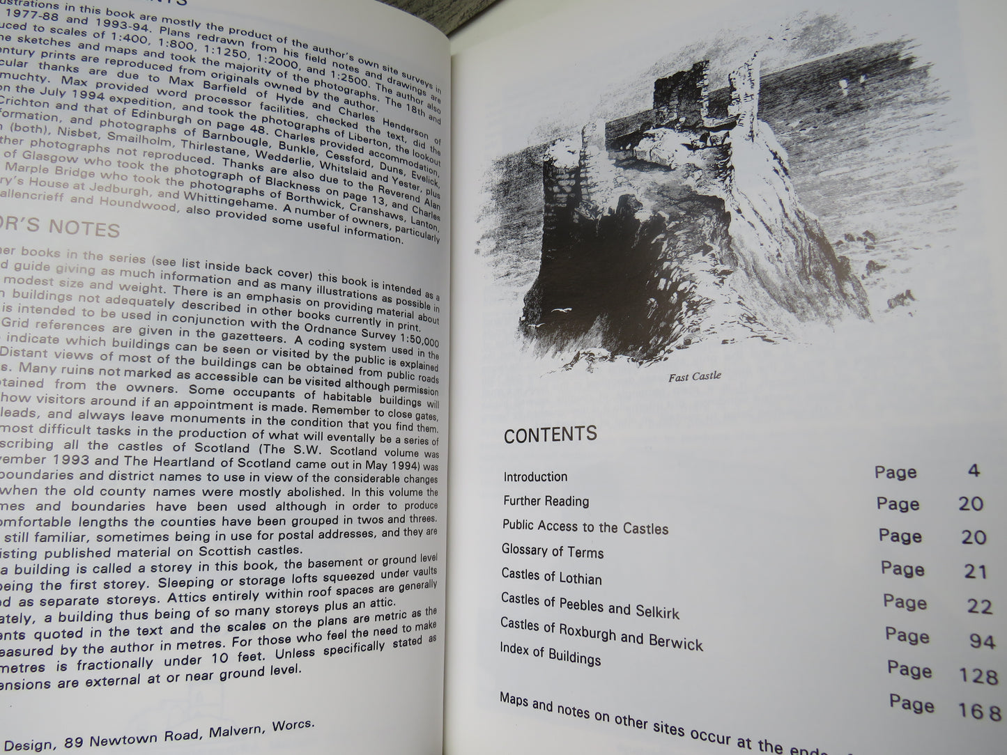 The Castles of Lothian and The Borders By Mike Salter 1994