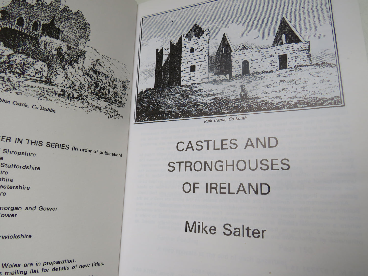 Castles and Stronghouses of Ireland By Mike Salter 1993