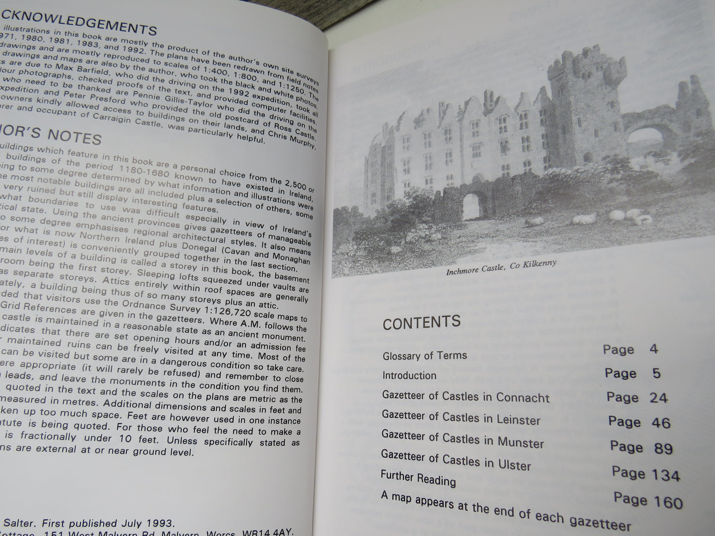 Castles and Stronghouses of Ireland By Mike Salter 1993