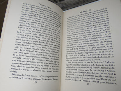Parkinson's Law Or The Pursuit of Progress By C. Northcote Parkinson 1958
