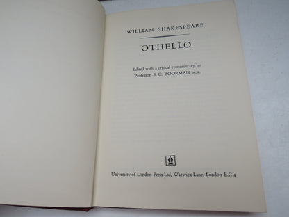 Othello By William Shakespeare Edited With A Critical Commentary By Professor S. C. Boorman 1967 (Vi book image 4