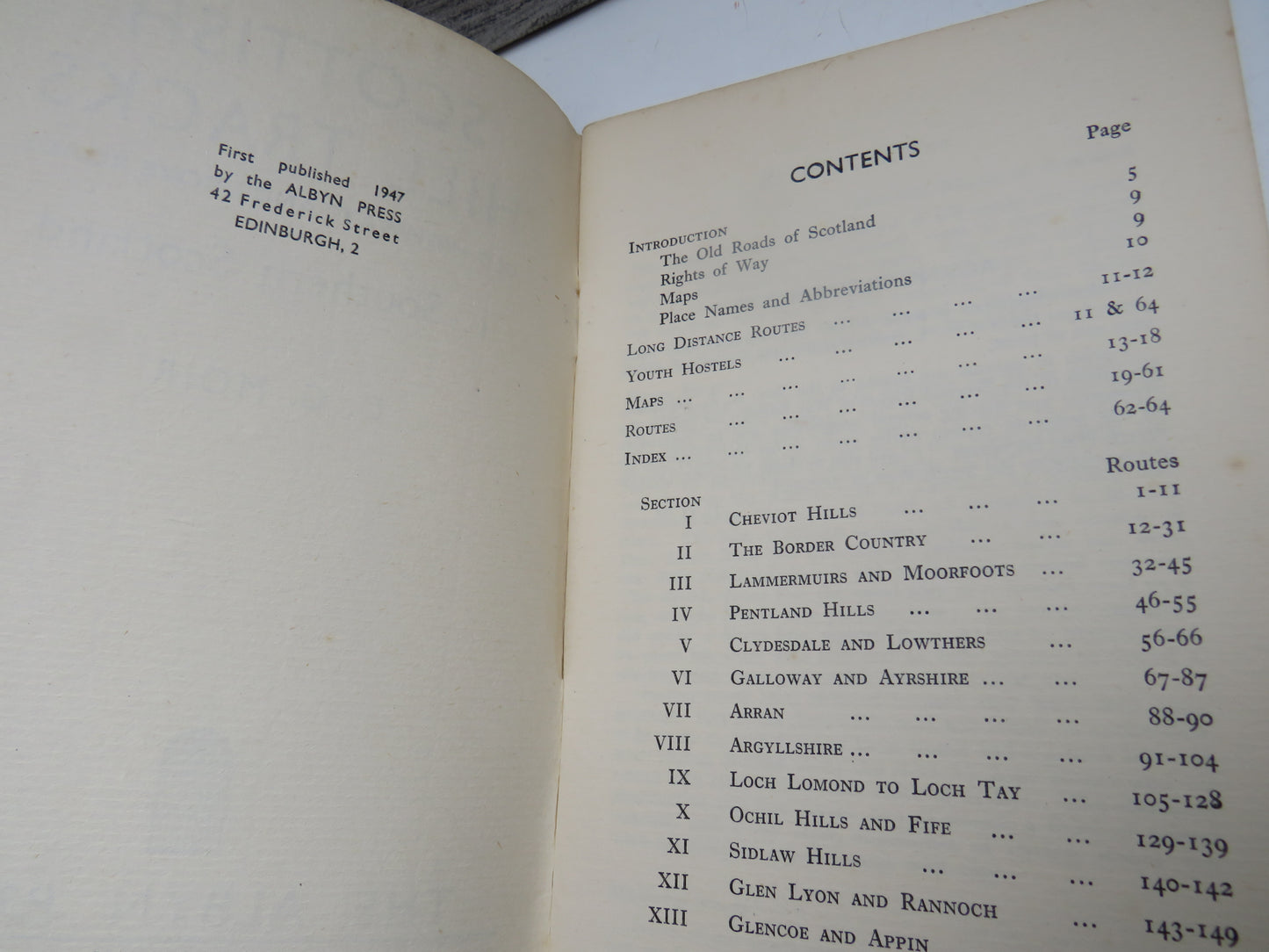 Scottish Hill Tracks Old Highways and Drove Roads I. Southern Scotland By D. G. Moir 1947