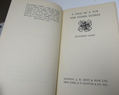 A Tale Of A Tub And Other Satires By Jonathan Swift 1937 book image 4
